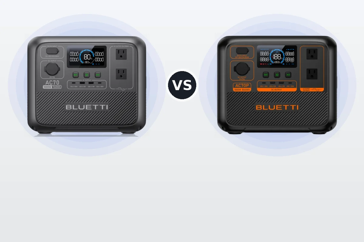 BLUETTI AC70 vs AC70P
